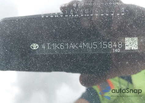 2021 Toyota Camry Xse from USA, damaged, VIN 4T1K61AK4MU515848